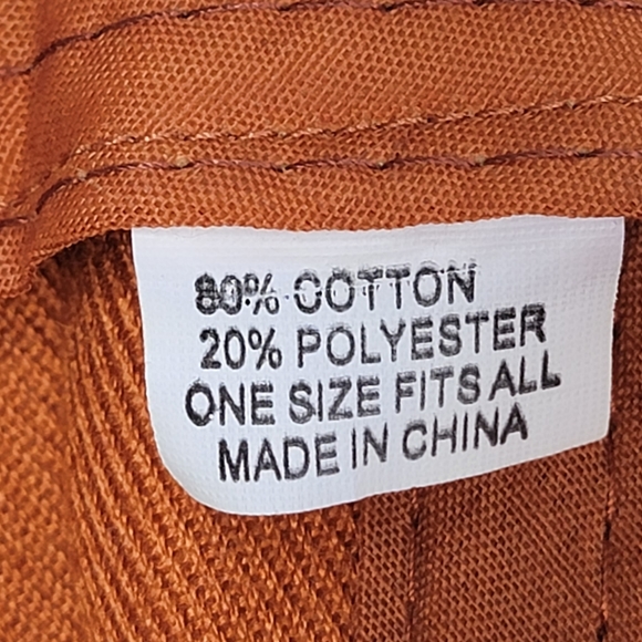 Acezone Rusty Orange Cowboy Rodeo  Cap, Hat. Embroidered Design Adjustabl Sizing - Picture 8 of 10